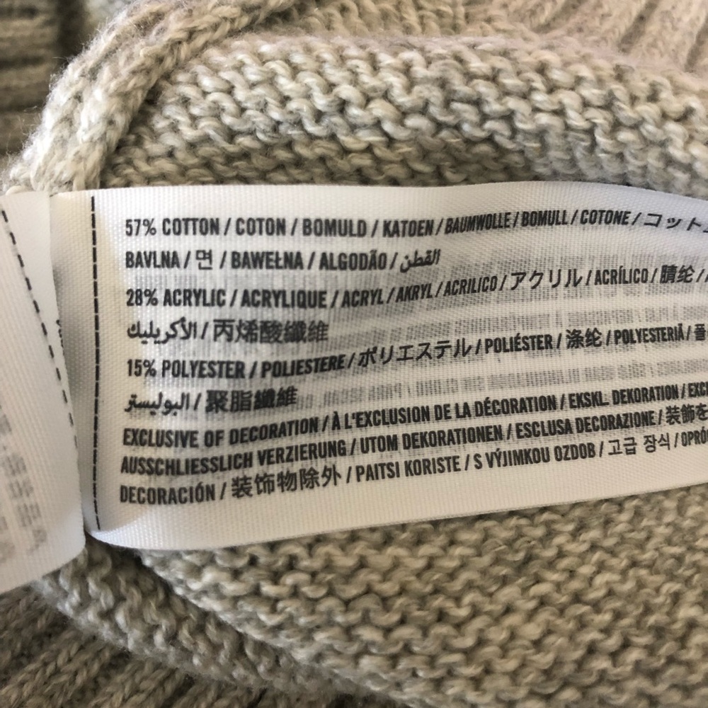 ⬇️NWT Abercrombie &Fitch Shawl Cowl Collar Sweater - Picture 8 of 8